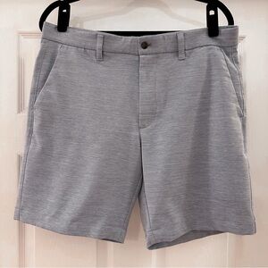 Callaway Golf Opti Dri Stretch Charcoal Flat Front Golf Shorts Blue Gray Size 34